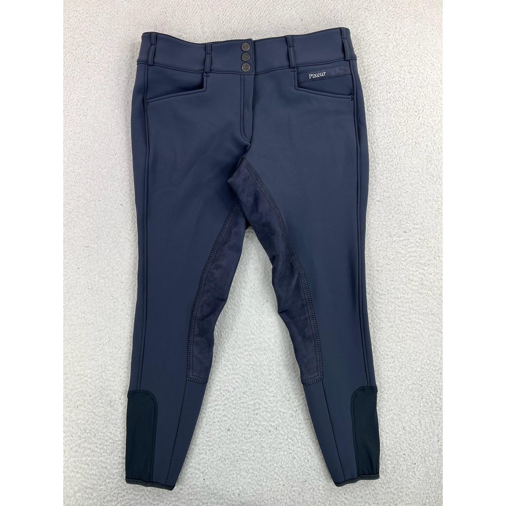 Pikeur Breeches Womens 34 Blue Candela Full Seat Riding Pants Equestrian NEW
